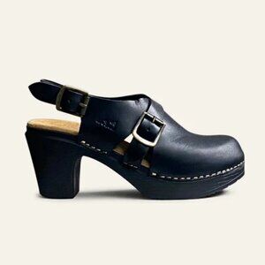 Calou Astrid Slingback Clog Sandal Black Size EU 37 US 6.5